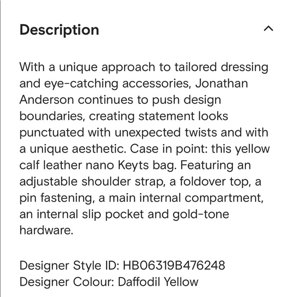 JW Anderson Nano Keyts bag - Picture 9 of 13